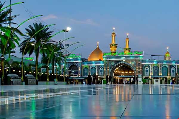 فضایی آرام و خلوت در کربلا در زمستان