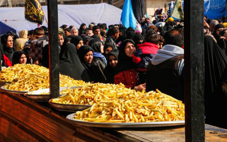 تغذیه مناسب مسیر زیارتی کربلا
