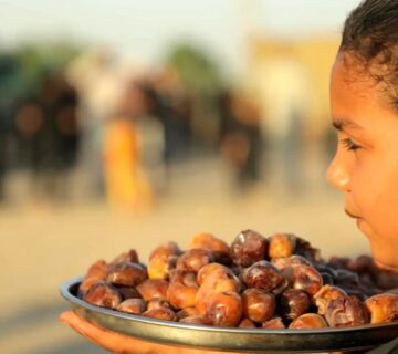 غذاهای ساده در مسیر کربلا