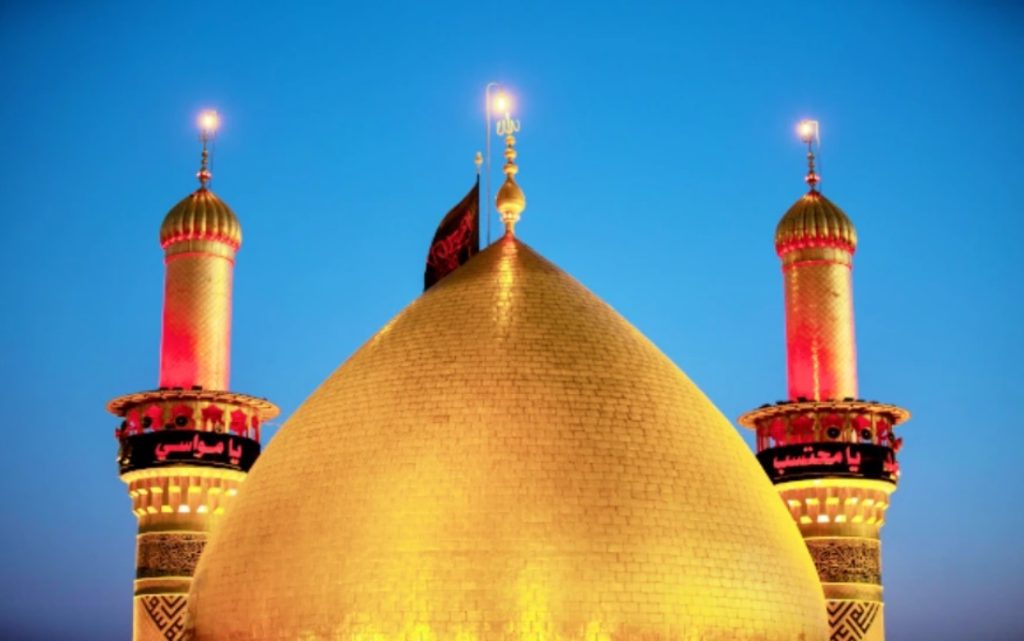 قبه طلایی حضرت عباس در کربلا
