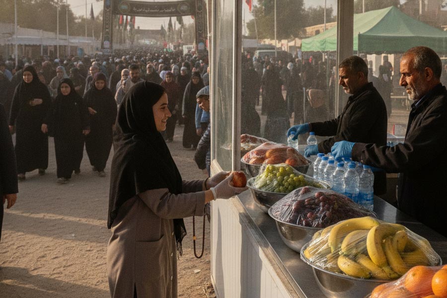تغذیه سالم برای زائران عتبات
