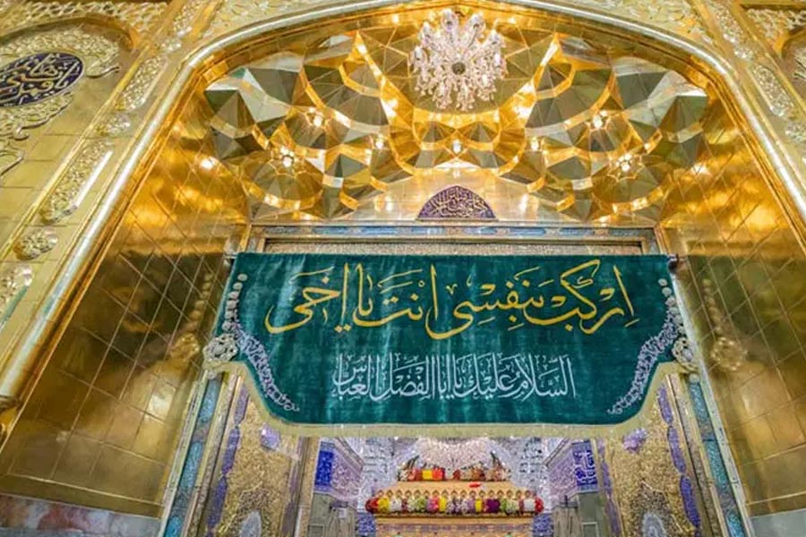 تصویر نمادین از مسیر زیارتی عراق
