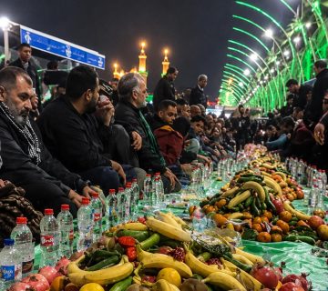 سفره بزرگ حضرت ام‌البنین در کربلا
