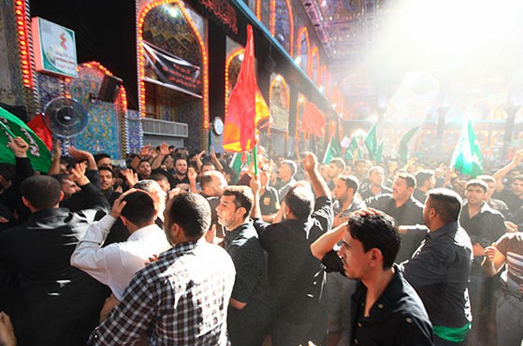 فریاد لبیک یا حسین در دسته سنتی طویریج 