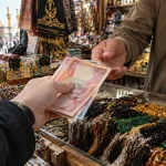 کیف پول مسافرتی و اسکناس