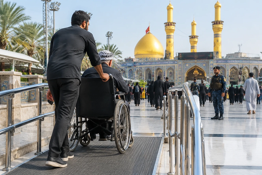 ویلچر مسافرتی برای سفر کربلا